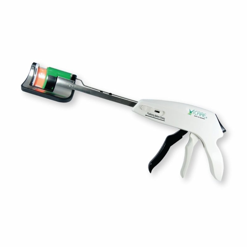 SCC40 - Grampeador curvo cortante descartável VICARE - Caixa com 3 unidades